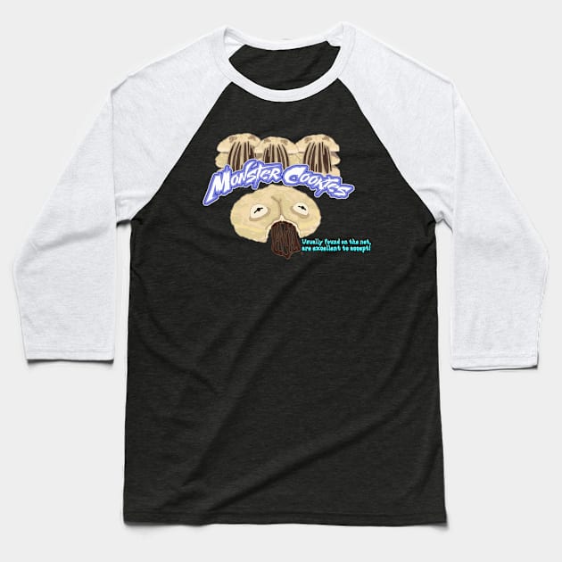 Chocolate Chip Monster Cookies Baseball T-Shirt by MisconceivedFantasy